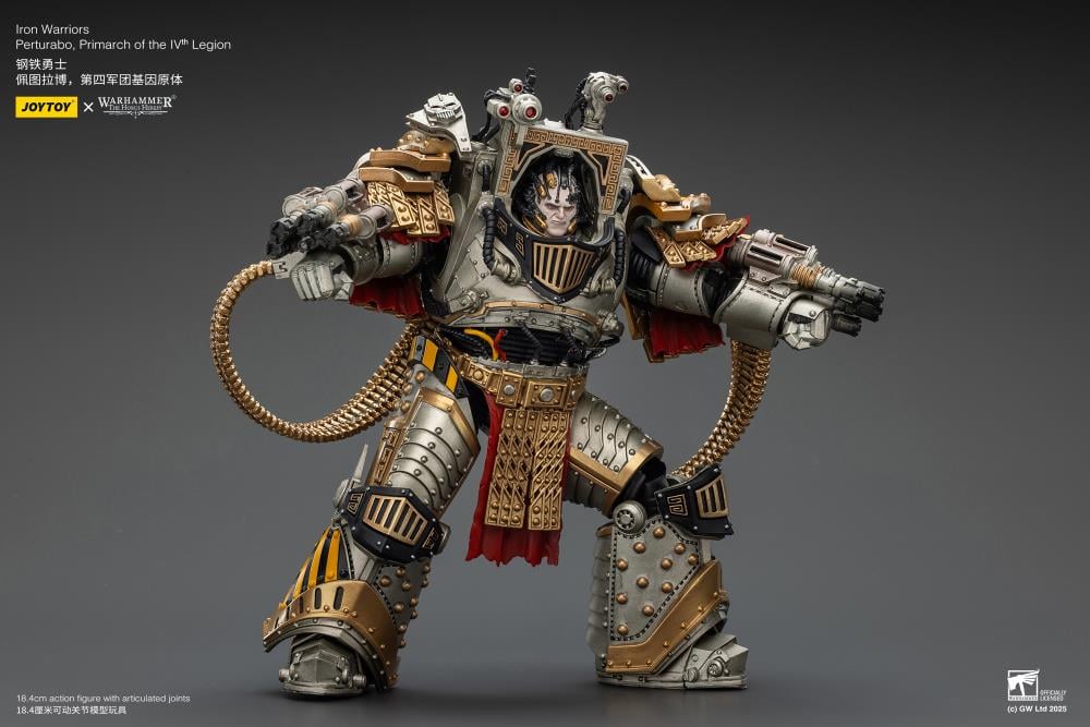 Warhammer: The Horus Heresy Iron Warriors Perturabo, Primarch of the IVth Legion 1/18 Scale Action Figure Gallery Image 8