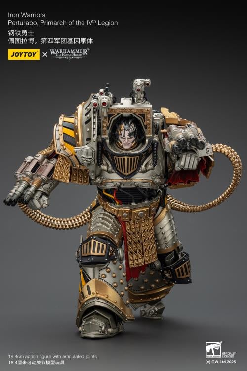Warhammer: The Horus Heresy Iron Warriors Perturabo, Primarch of the IVth Legion 1/18 Scale Action Figure Gallery Image 10