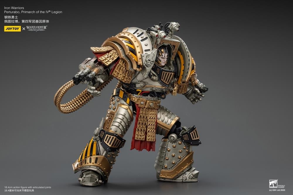 Warhammer: The Horus Heresy Iron Warriors Perturabo, Primarch of the IVth Legion 1/18 Scale Action Figure Gallery Image 6