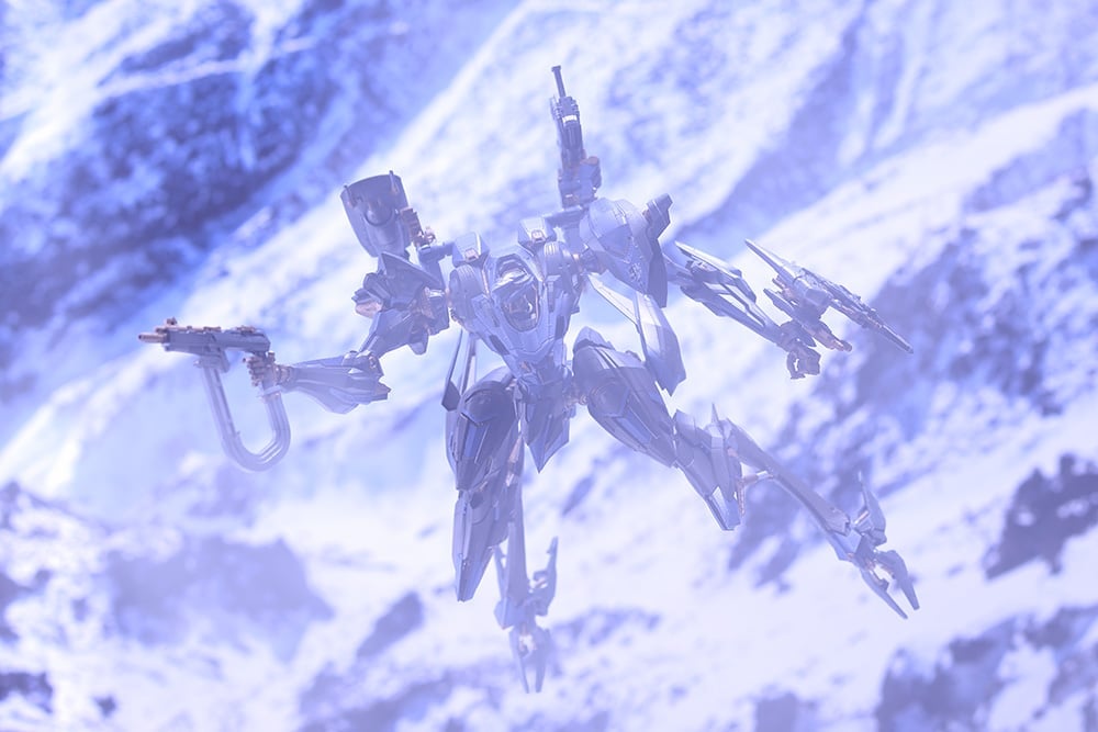 Armored Core VI: Fires of Rubicon V.I.O.S. Schneider Nachtreiher/40E Steel Haze Model Kit Gallery Image 24