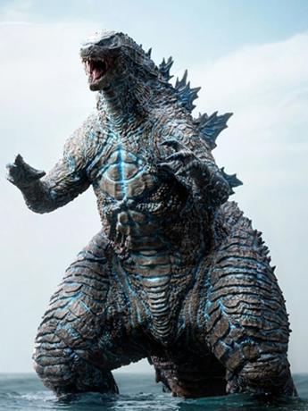 Godzilla x Kong: The New Empire Godzilla Pre-Evolved Form (Eneregized Blue Ver.) Soft Vinyl Statue Gallery Image 2