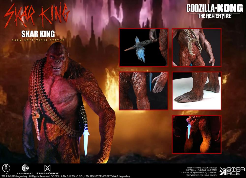 Godzilla x Kong: The New Empire Skar King Soft Vinyl Statue Gallery Image 15