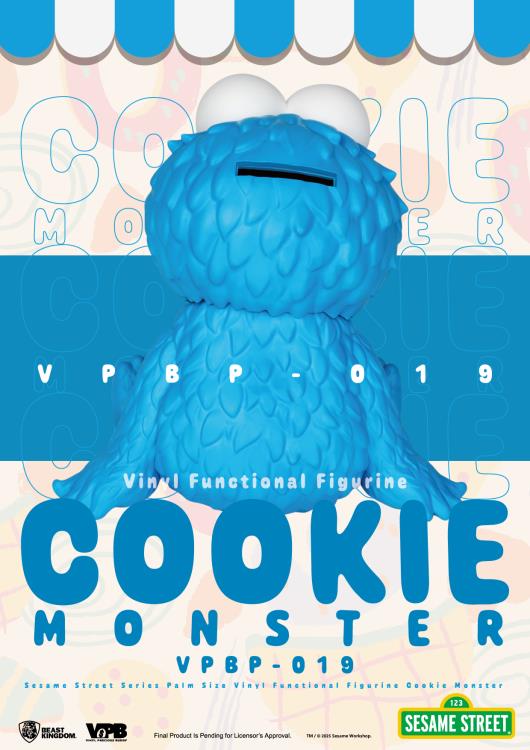 Sesame Street VPBP-019 Cookie Monster Palm-Sized Vinyl Piggy Bank Gallery Image 8