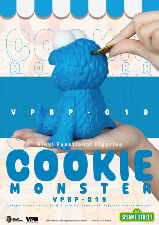 Sesame Street VPBP-019 Cookie Monster Palm-Sized Vinyl Piggy Bank Gallery Image 9