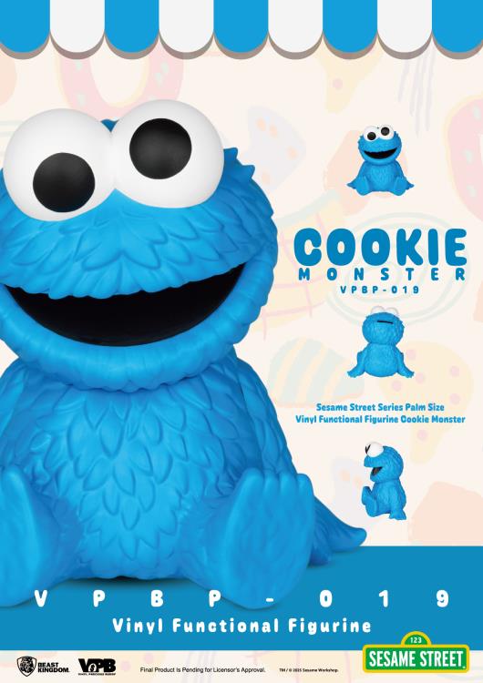 Sesame Street VPBP-019 Cookie Monster Palm-Sized Vinyl Piggy Bank Gallery Image 6