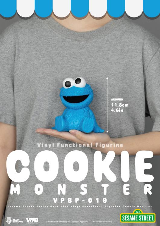 Sesame Street VPBP-019 Cookie Monster Palm-Sized Vinyl Piggy Bank Gallery Image 10