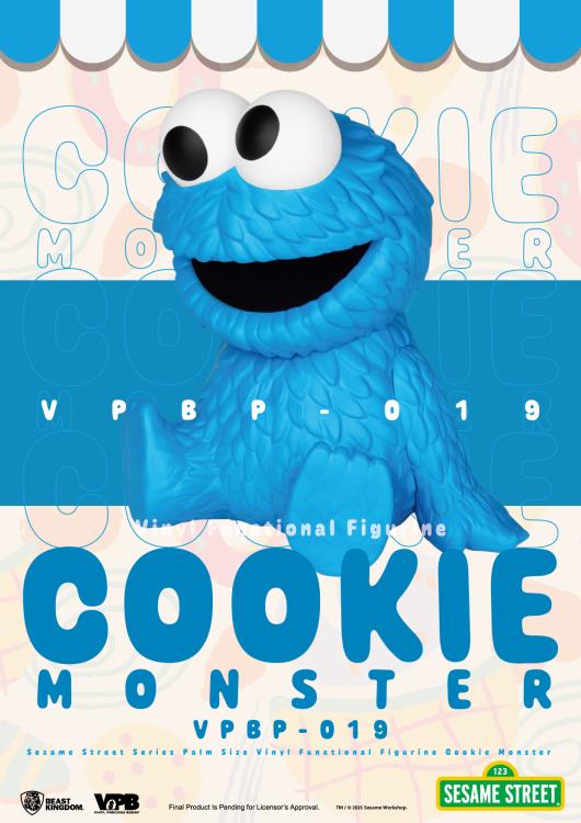 Sesame Street VPBP-019 Cookie Monster Palm-Sized Vinyl Piggy Bank Gallery Image 7
