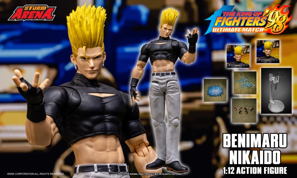 The King of Fighters '98 Ultimate Match Storm Arena Benimaru Nikaido 1/12 Scale Action Figure Gallery Image 23