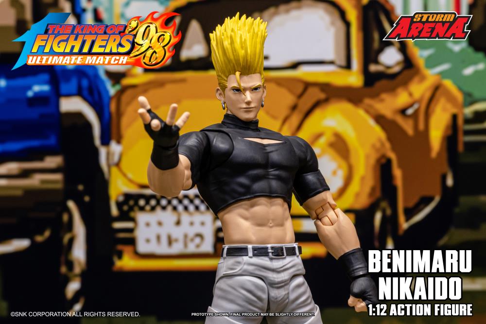 The King of Fighters '98 Ultimate Match Storm Arena Benimaru Nikaido 1/12 Scale Action Figure Gallery Image 9