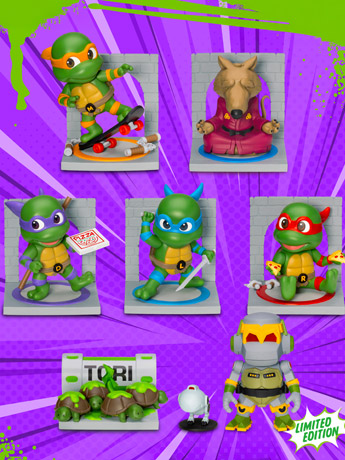 Teenage Mutant Ninja Turtles Mini Egg Attack  MEA-086 Boxed Set of 6 Figures Gallery Image 2