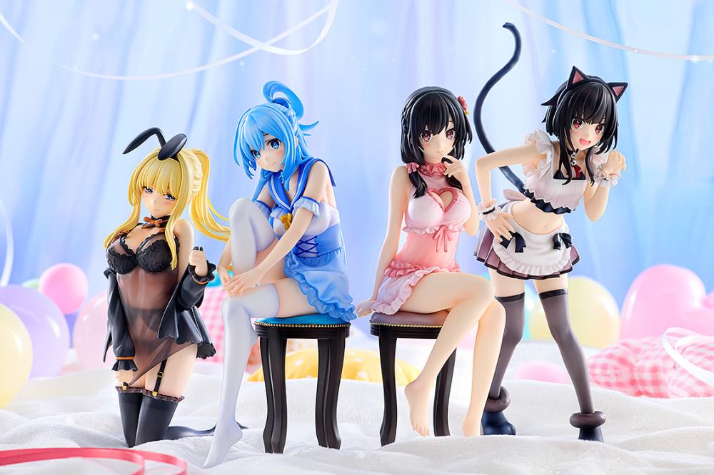 KonoSuba KD Colle Megumin (Light Novel Catgirl Ver.) Kadokawa Special Figure Set Gallery Image 10