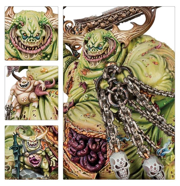 Warhammer Age of Sigmar Maggotkin of Nurgle Great Unclean One Miniature Gallery Image 4