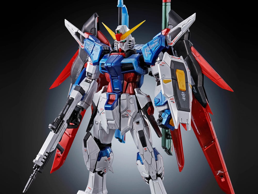 Mobile Suit Gundam SEED Destiny RG Destiny Gundam (Titanium Finish) 1/144 Scale Model Kit (Reissue) Gallery Image 1