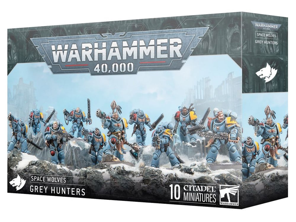 Warhammer 40,000 Space Wolves Grey Hunters Citadel Miniatures Set Gallery Image 1