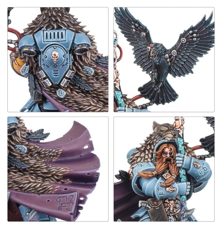Warhammer 40,000 Space Wolves Njal Stormcaller Citadel Miniature Gallery Image 4