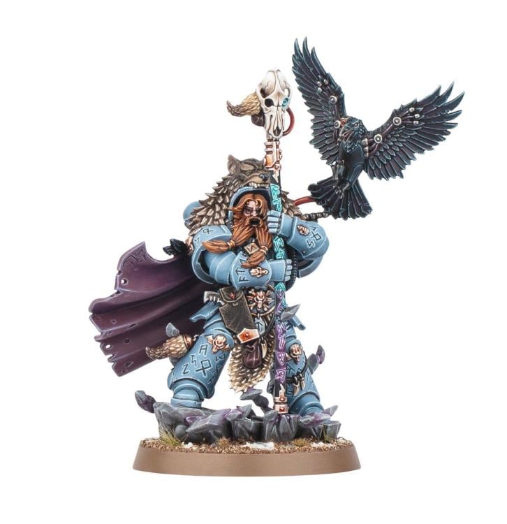 Warhammer 40,000 Space Wolves Njal Stormcaller Citadel Miniature Gallery Image 3