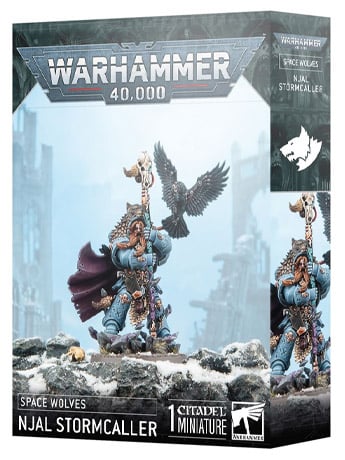 Warhammer 40,000 Space Wolves Njal Stormcaller Citadel Miniature Gallery Image 2