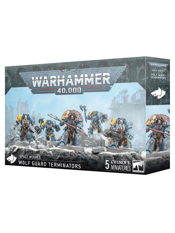 Warhammer 40,000 Space Wolves Wolf Guard Terminators Citadel Miniatures Set Gallery Image 2