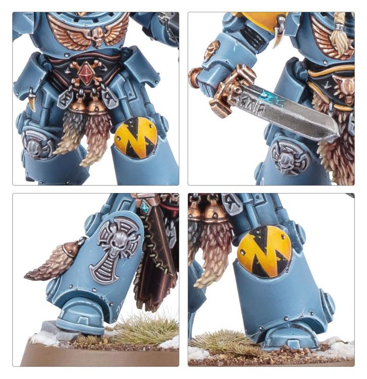 Warhammer 40,000 Space Wolves Wolf Guard Terminators Citadel Miniatures Set Gallery Image 6