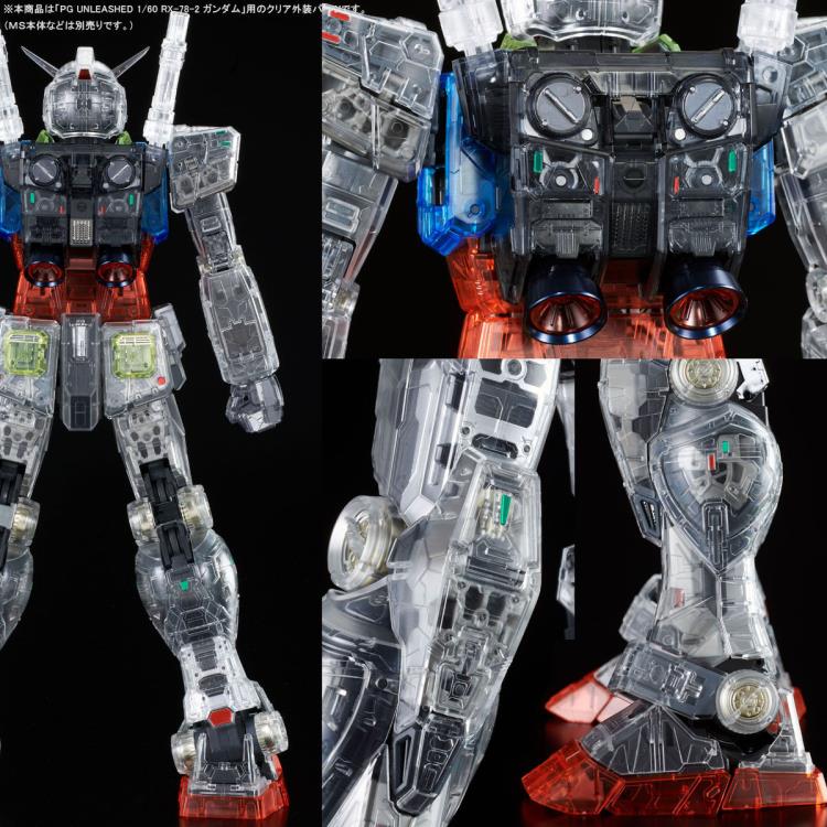 Mobile Suit Gundam PG Unleashed RX-78-2 Gundam (Clear Color Body) 1/60 Scale Armor Expansion Set (Reissue) Gallery Image 8