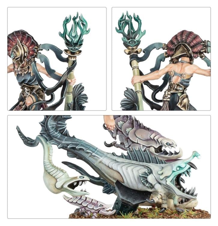 Warhammer Age of Sigmar Idoneth Deepkin Mathaela, Oracle of Abyss Citadel Miniature Gallery Image 4