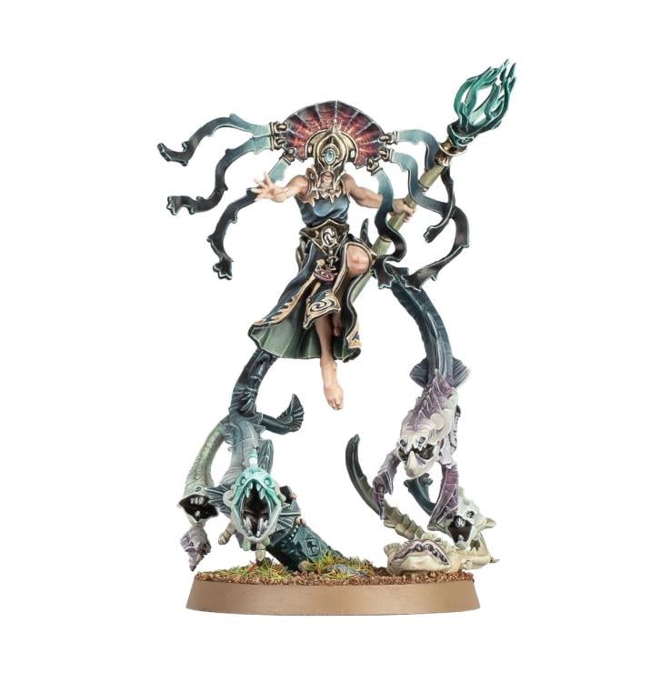 Warhammer Age of Sigmar Idoneth Deepkin Mathaela, Oracle of Abyss Citadel Miniature Gallery Image 3