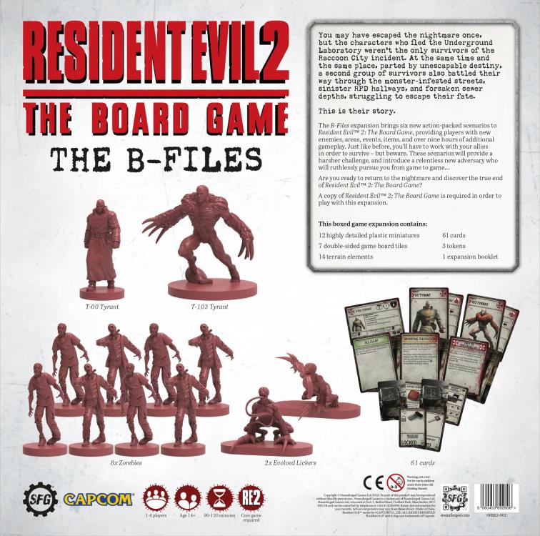 Resident Evil 2: The Board Game The B-Files Expansion Gallery Image 5