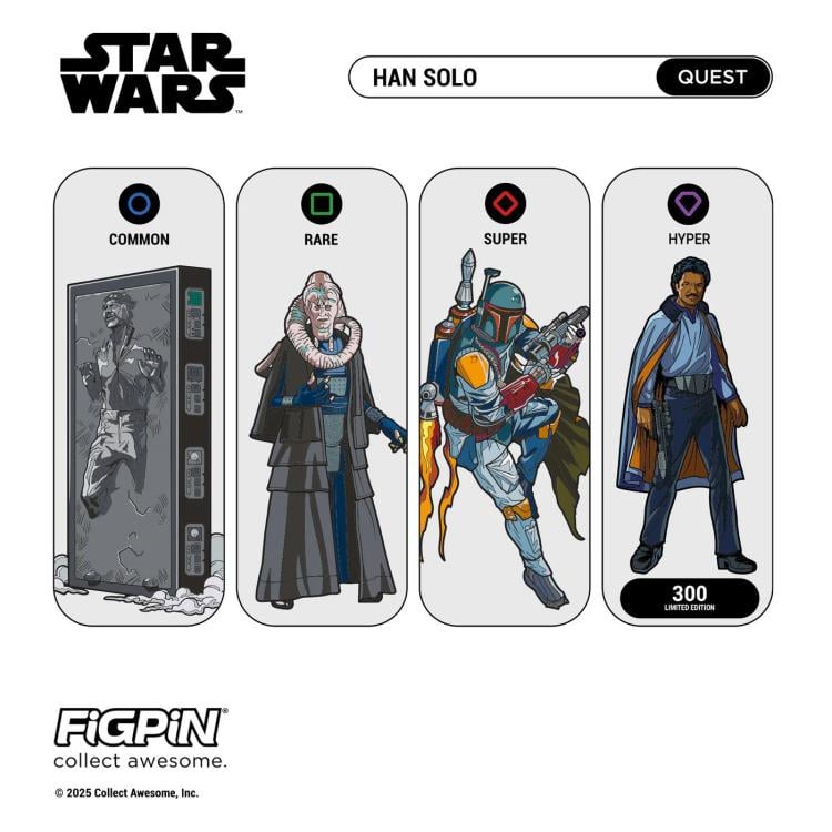 Star Wars FiGPiN Quest Han Solo Random Limited Edition Pin Gallery Image 8