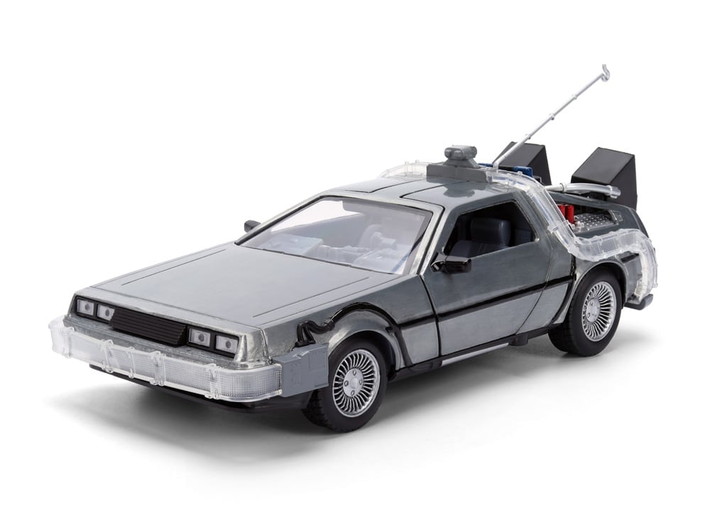 Back to the Future 40th Anniversary Hollywood Rides Time Machine (Doc Brown Packaging Ver.) 1/24 Scale Model Gallery Image 1