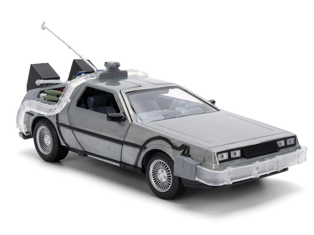 Back to the Future 40th Anniversary Hollywood Rides Time Machine (Doc Brown Packaging Ver.) 1/24 Scale Model Gallery Image 9