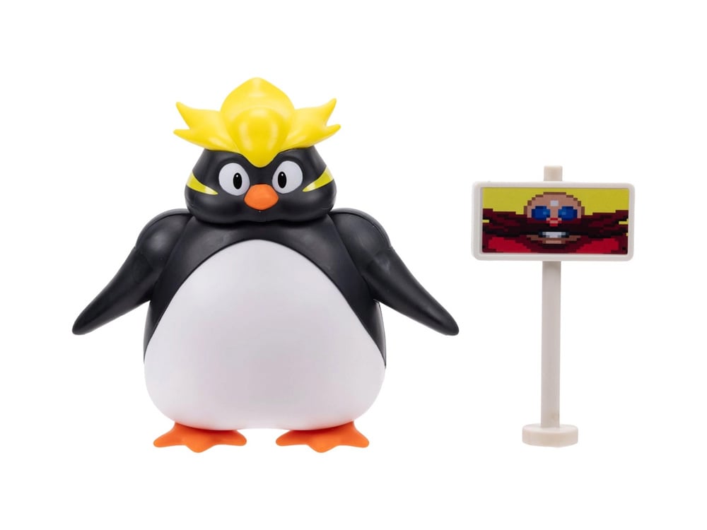 Sonic The Hedgehog Giant Pecky with Classic Goal Post 4-Inch Scale Figure Gallery Image 1