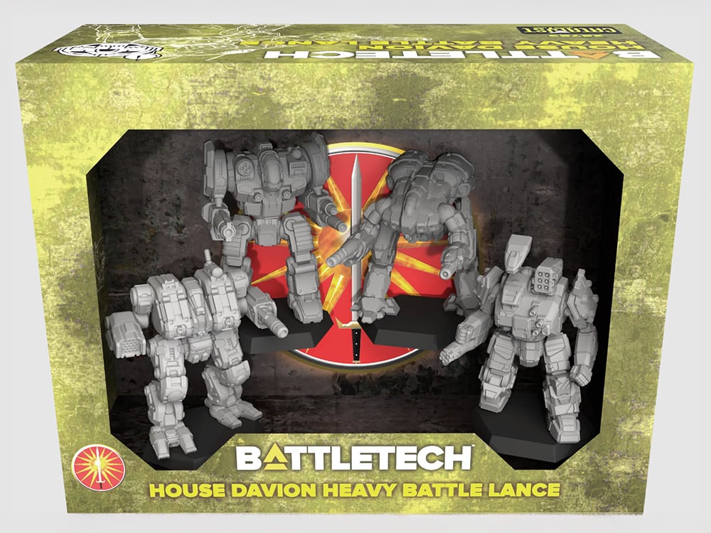BattleTech House Davion Heavy Battle Lance Miniature ForcePack Gallery Image 1