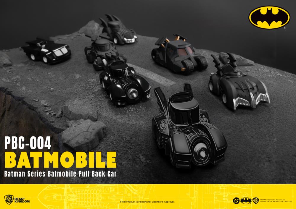 DC Comics PBC-004 Batmobile Box of 6 Pull Back Cars