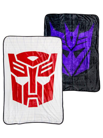 Transformers Autobots & Decepticons Double-Sided Fleece Blanket Gallery Image 2