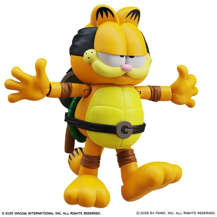 Garfield x Teenage Mutant Ninja Turtles Garfello and Sidekick Odie Figure Two-Pack Gallery Image 5