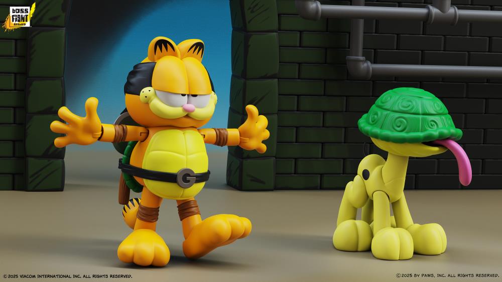 Garfield x Teenage Mutant Ninja Turtles Garfello and Sidekick Odie