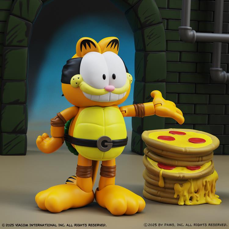 Garfield x Teenage Mutant Ninja Turtles Garfello and Sidekick Odie