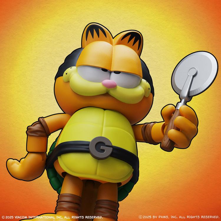 Garfield x Teenage Mutant Ninja Turtles Garfello and Sidekick Odie Figure Two-Pack Gallery Image 10