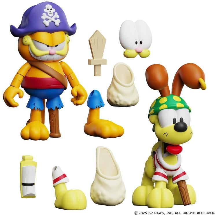 Garfield's Halloween Adventure Pirate Garfield and Pirate Odie Figure Two-Pack Gallery Image 10