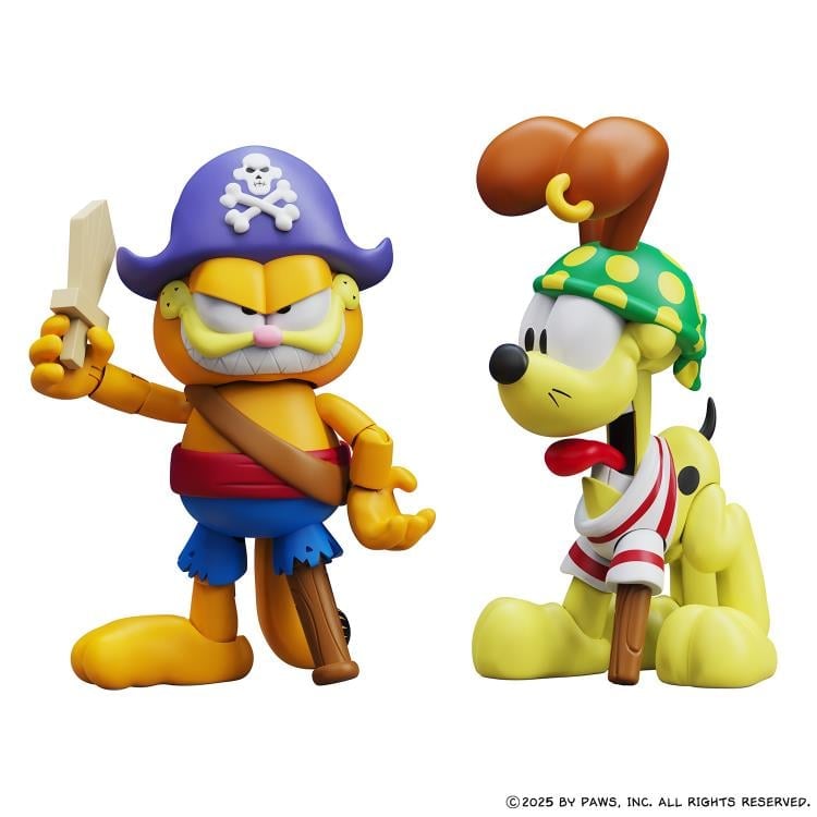 Garfield's Halloween Adventure Pirate Garfield and Pirate Odie Figure Two-Pack Gallery Image 9