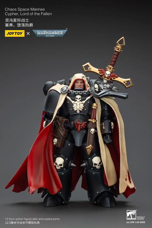 Warhammer 40K Chaos Space Marines Cypher, Lord of the Fallen 1/18 Scale Action Figure Gallery Image 4