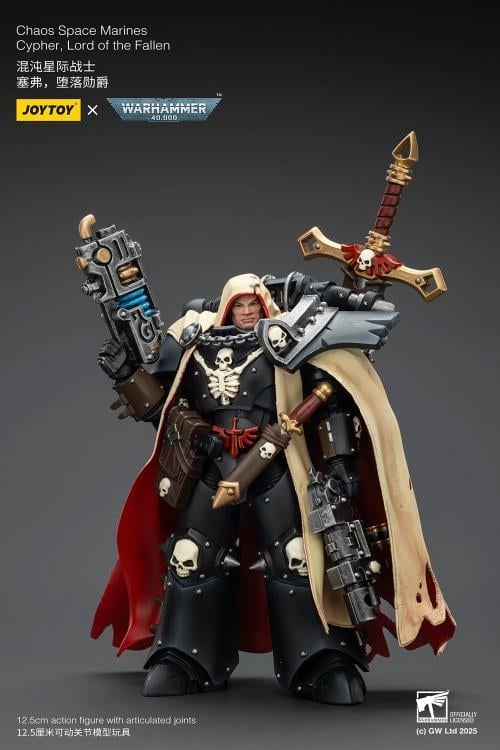 Warhammer 40K Chaos Space Marines Cypher, Lord of the Fallen 1/18 Scale Action Figure Gallery Image 6
