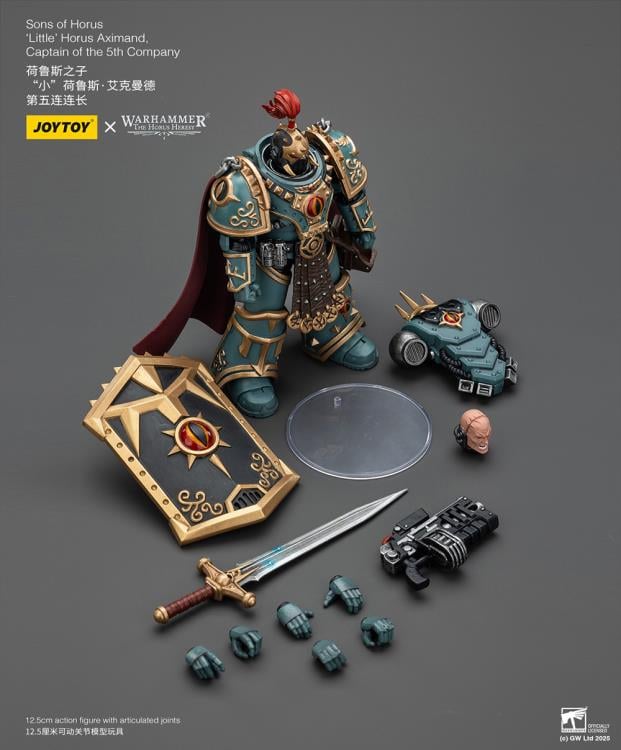 Warhammer: The Horus Heresy Sons of Horus 'Little’ Horus Aximand, Captain of the 5th Company 1/18 Scale Action Figure Gallery Image 9