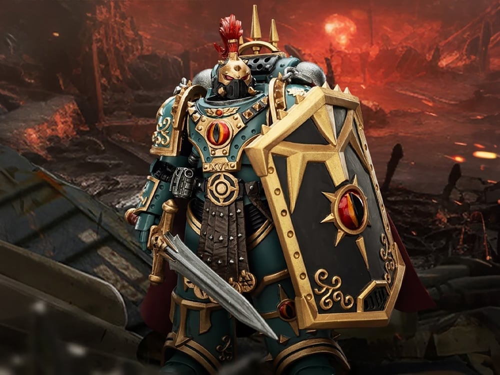 Warhammer: The Horus Heresy Sons of Horus 'Little’ Horus Aximand, Captain of the 5th Company 1/18 Scale Action Figure Gallery Image 1