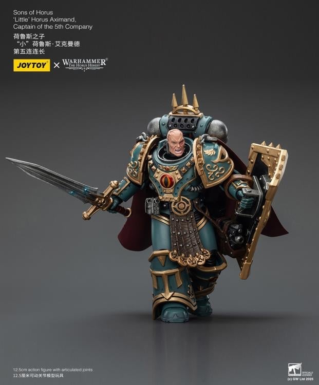 Warhammer: The Horus Heresy Sons of Horus 'Little’ Horus Aximand, Captain of the 5th Company 1/18 Scale Action Figure Gallery Image 8