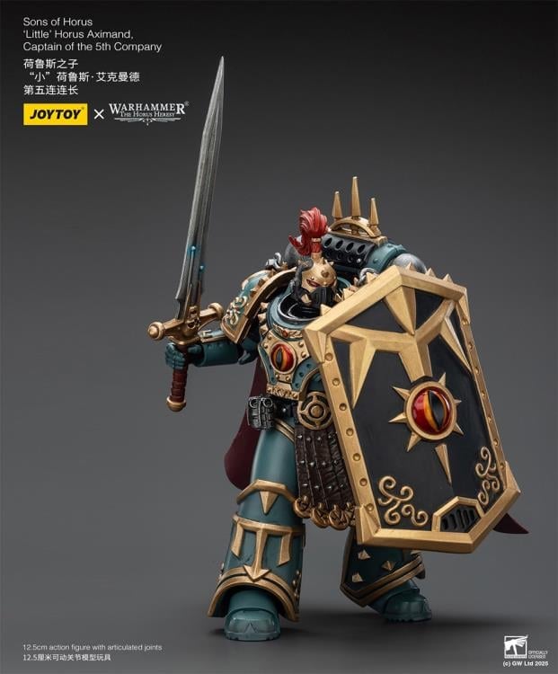 Warhammer: The Horus Heresy Sons of Horus 'Little’ Horus Aximand, Captain of the 5th Company 1/18 Scale Action Figure Gallery Image 6