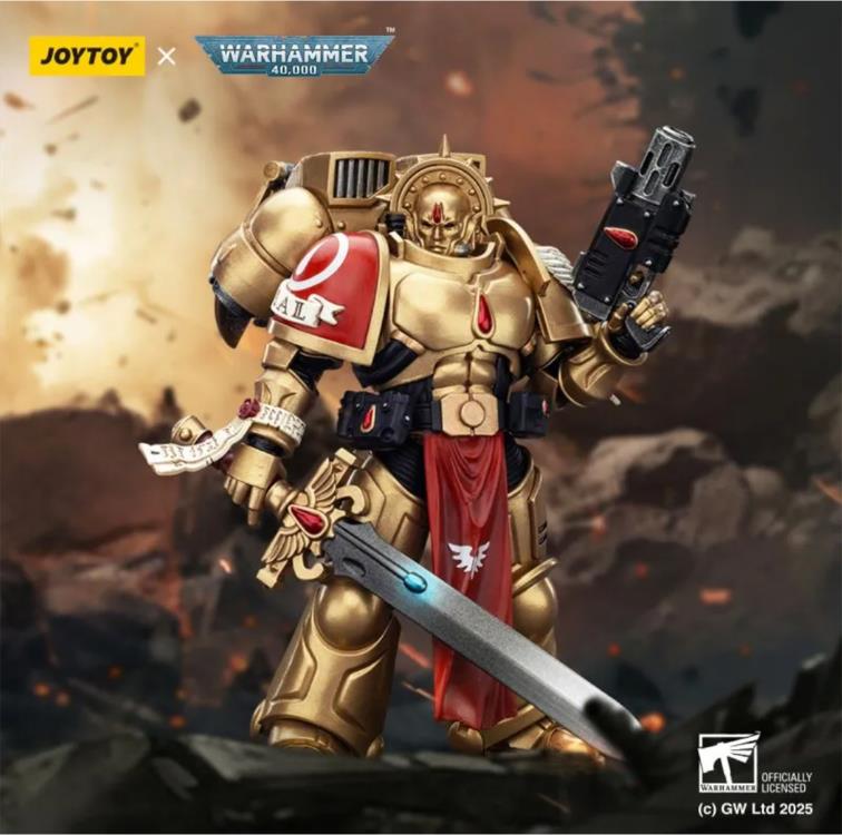 Warhammer 40K Blood Angels Sanguinary Guard 1 with Inferno Pistol and Encarmine Blade 1/18 Scale Action Figure Gallery Image 3