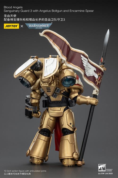 Warhammer 40K Blood Angels Sanguinary Guard 3 with Angelus Boltgun and Encarmine Spear 1/18 Scale Action Figure Gallery Image 6