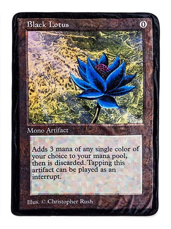 Magic: The Gathering Black Lotus Double-Sided Fleece Blanket Gallery Image 2