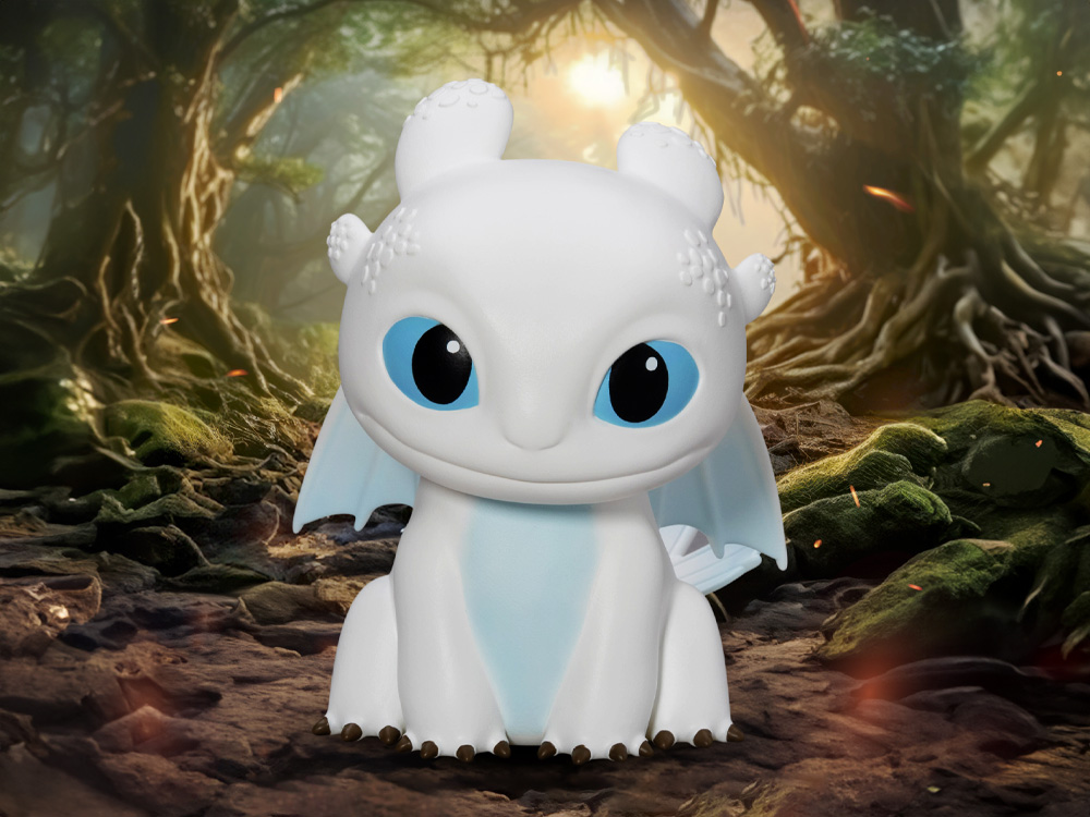 How to Train Your Dragon VPBP-022 Light Fury Palm-Sized Vinyl